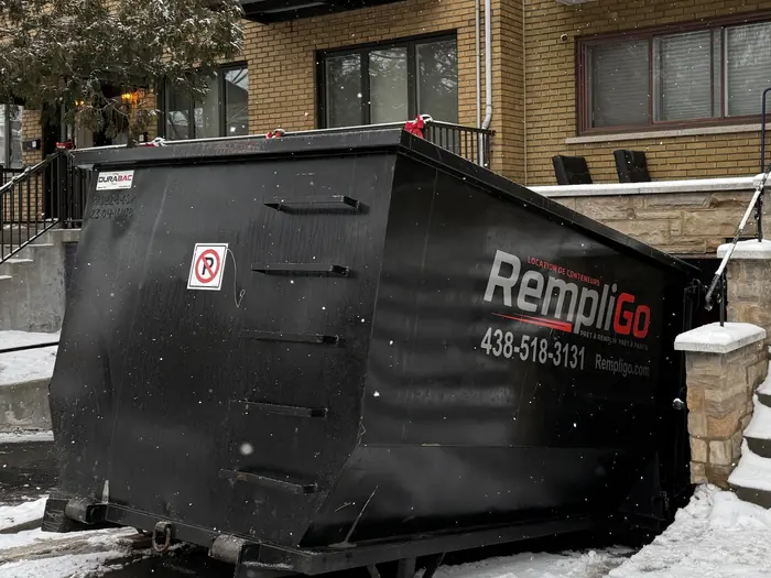 RempliGo dumpster delivered in Lachine, Montréal